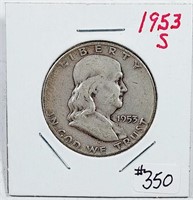 1953-S  Franklin Half Dollar   F