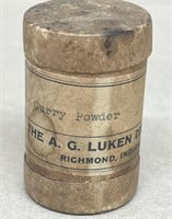 Curry powder cardboard container the A. G. LUKEN