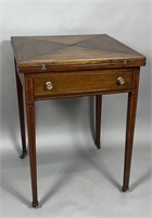 Federal game table ca. 1810; mahogany with inlaid