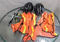 Bike Helmets, Safety Vest, Gloves & Bicycle Pump