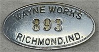 Wayne Works Richmond Indiana employee badge