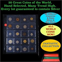 20 Great Coins of the World, hand selected, many t