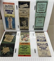 Richmond Indiana advertising matchbook covers