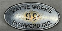 Wayne works Richmond Indiana employee badge