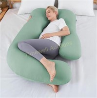 Sasttie 60' U-Shaped Pregnancy Pillow  Sage