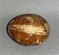 Early PA German scratch decorated Easter egg by