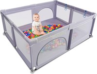 Flavery Baby Playpen 70x59in  Anti-Slip  Mesh