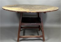 Country bench table ca. 1800; in pine with a