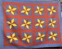 Fine PA Mennonite Community Star pattern quilt