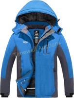 Wantdo Men's Ski Jacket  Winter Coat  Blue Small
