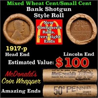 Lincoln Wheat Cent 1c Mixed Roll Orig Brandt McDon