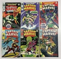 Marvel's Captain Marvel 12 C. Comics #2, 4, 5, 7-9