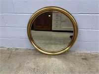 Gilt Framed Circular Mirror