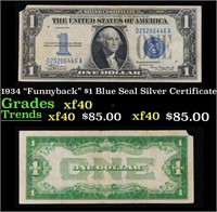 1934 "Funnyback" $1 Blue Seal Silver Certificate G