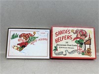 Santas helper vintage Christmas postcards