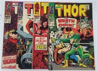 Marvel The Mighty Thor 12 Cent #147, 153, 156-157