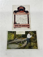 Black memorabilia postcards