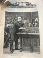 Vintage 1886 illustrated London news