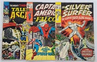 3 Marvel Comics including The Silver Surfer #18