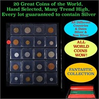 20 Great Coins of the World, hand selected, many t