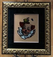 Felix Adler Clown by Gwen Peterson Framed