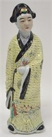 Vintage 12" Chinese Hand Painted Porcelain Figure