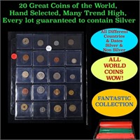 20 Great Coins of the World, hand selected, many t