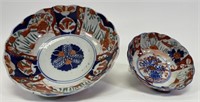 2 Antique Japanese Imari Porcelain Bowls