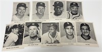 Lot of 9 Vintage Baseball Player Photos