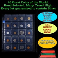 20 Great Coins of the World, hand selected, many t