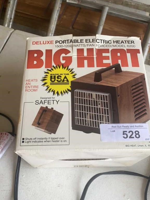 Big Heat Portable Electric Heater works Great