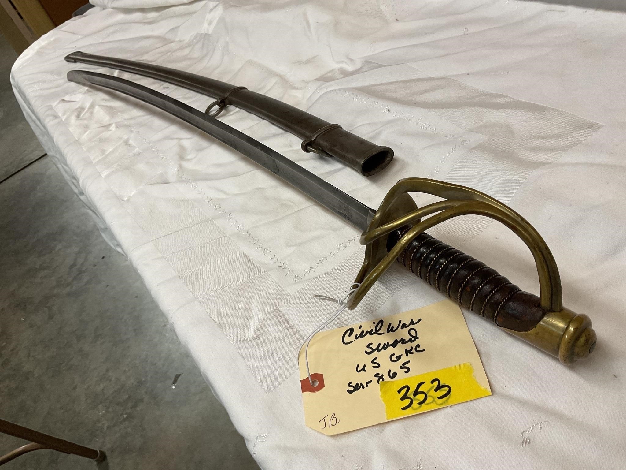 Ames manufacturing us 1865 sword
