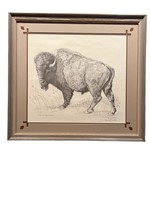 A Dan Brewer Signed "Lord Of The Plains" Framed