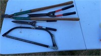 Pruners and Bow Saw Lot