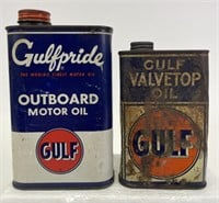 Gulfpride Outboard Motor Oil & Gulf Valvetop Oil