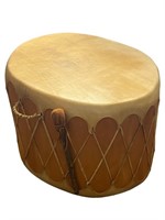 A Large Drum/ Side Table w/ Drumstick 18"H x 25"