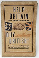 Original WWII British Propaganda Poster