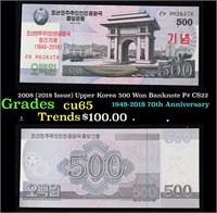 2008 (2018 Issue) Upper Korea 500 Won Banknote P#