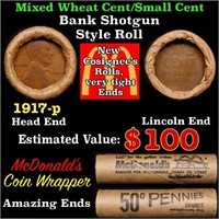 Lincoln Wheat Cent 1c Mixed Roll Orig Brandt McDon