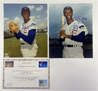 Fergie Jenkins & Ernie Banks Cubs Signed Photos