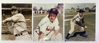 Ralph Kiner, Bob Feller & Billy Herman Autographs