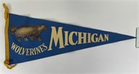 Mid Century Michigan Wolverines 29" Felt Pennant
