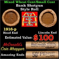 Lincoln Wheat Cent 1c Mixed Roll Orig Brandt McDon