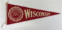 1950s Univ. of Wisconsin Soft Felt 29" Pennant
