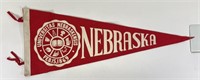 Mid Century Univ. of Nebraska Felt 29" Pennant