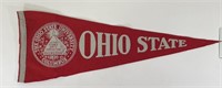 1950s Ohio State University Soft Felt 29" Pennant