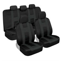 BDK Charcoal Seat Covers  Split Bench Design