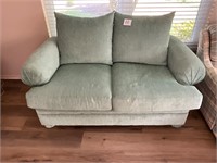 Sea Foam Green Love Seat Couch