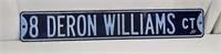 36" x 6" Deron Williams Ct. Utah Jazz Sign