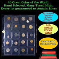 20 Great Coins of the World, hand selected, many t